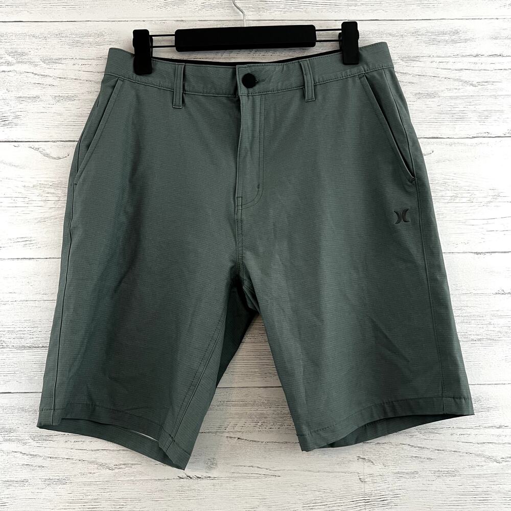 Hurley‎ Gray Green Hybrid Board Shorts Size 32
